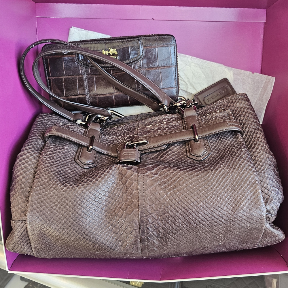 Coach Brown Leather Handbag